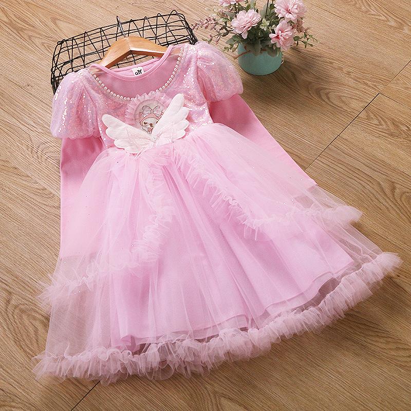 Girls' Kuromi Summer 2025 Lolita Princess Dress - New Fashionable Evening Puffy Skirt