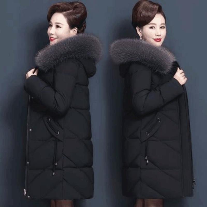 Cotton Jacket Women's Slim Down Cotton Jacket Mid-length Fashion Women's