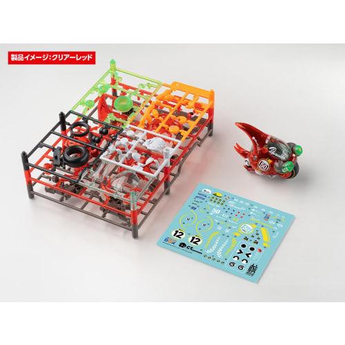 Wave Seiji Kaku's O-Kabutomaru Dynastes Clear Red Non-Scale Pre-Colored Plastic Model Kit KM-097