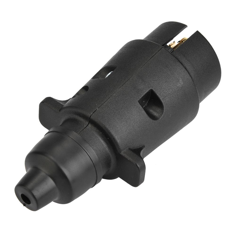 7 Pin Car Trailer Socket Plug Connector for Caravan Towbar Towing European Standard 12V