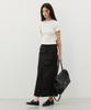 CITYBREEZE Strap Tailored Long Skirt_Black