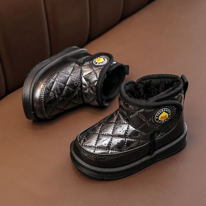 

Little Yellow Duck New Children s Snow Boots Boys and Girls Boots Winter Fleece Thickened Cotton Shoes Children s Baby Short Boots 22 yards inner length 14.2CM