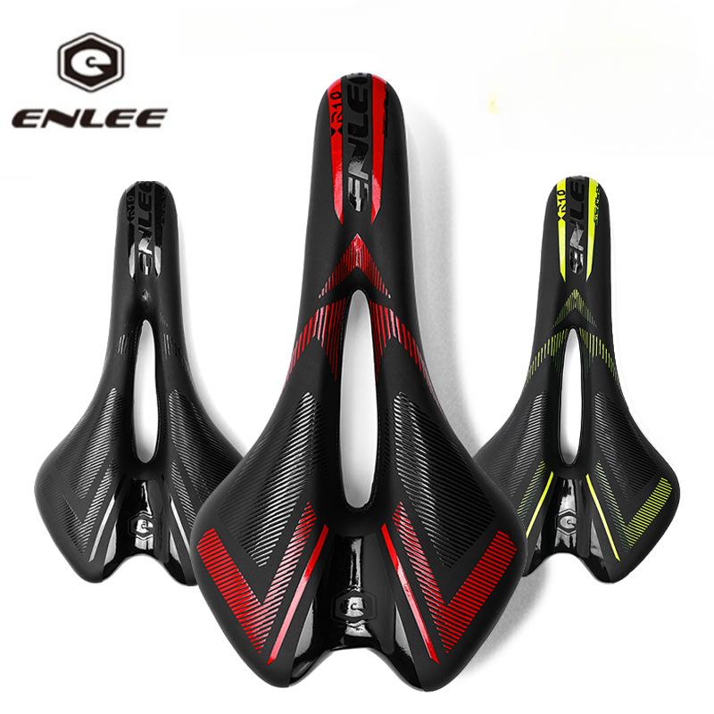 ENLEE Mountain Road Bike Cushion Saddle, Memory Sponge Thickened Hollow Seat Bag, Seat Cushion