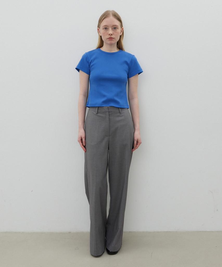 Mohe Wide Straight Slacks _ Gray