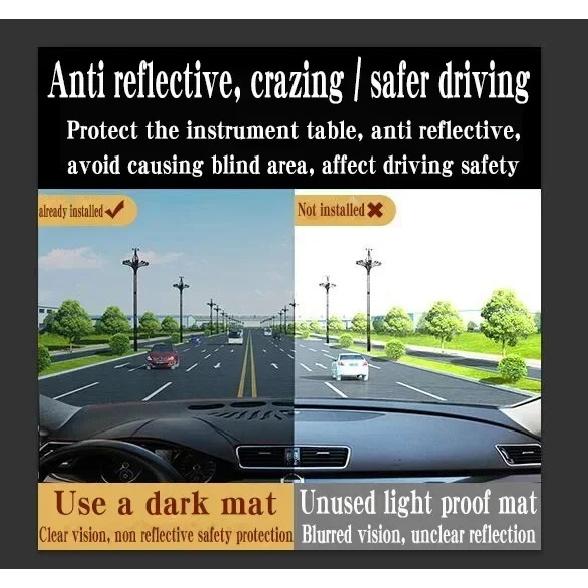 For  Nissan Ariya  2024 2025 2026 2027  mat dash Suede Leather Dashmat Dashboard Cover Pad Dash Mat Car