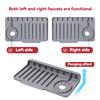 New Silicone Faucet Drain Pad Side Hole Sink Drain Mat Slope Drainage Dishwashing Sink Water Barrier Pad Square Shape