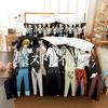 Set Biancheria da Letto Anime Dazai Bungo Stray Dogs Ragazzi Ragazze Misura Singola Queen Copripiumino Federa Letto Bambini Adulti Tessile per la Casa