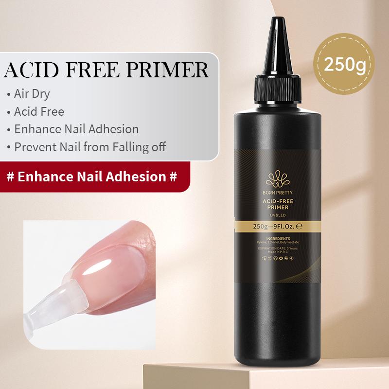 BORN PRETTY 250g Super Strong Nail Glue For False Nail Tips Press On Nails Refilled Package Base Gel Top Coat Matte Top Coat