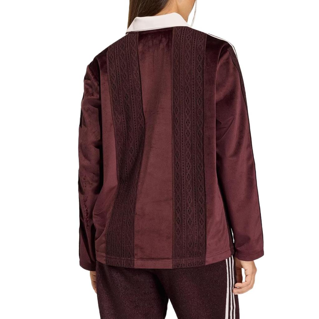Adidas Originals Comfortable Fashion Solid Color Simple Long Sleeve Polo Shirt Women Tops KS7795