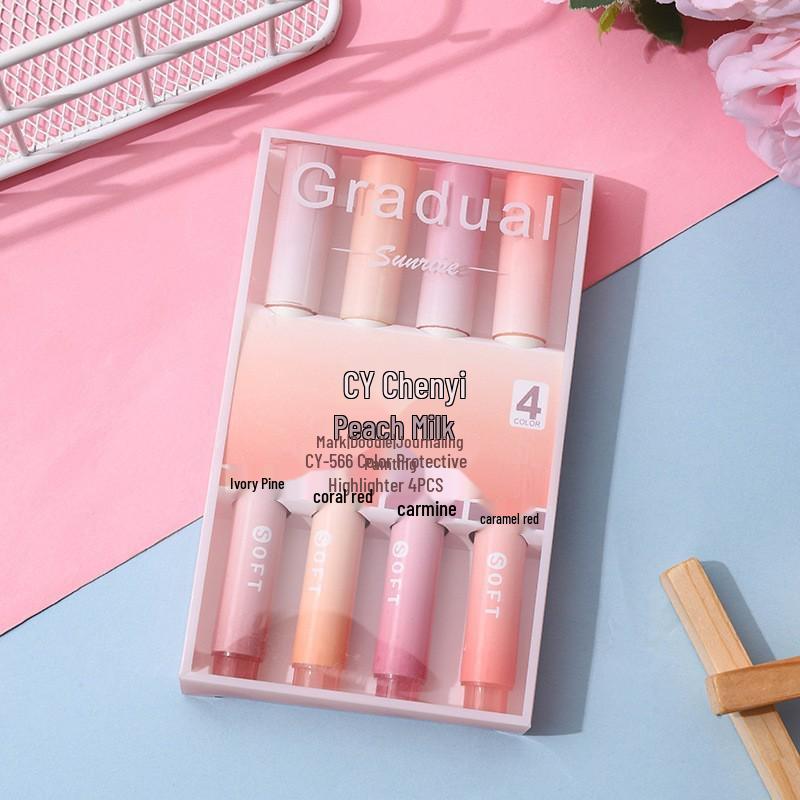 Gradient Highlighter: Eye-Friendly, Large Capacity, Ideal for Students