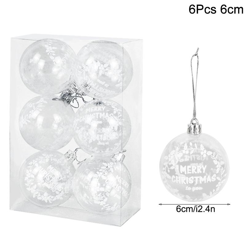 1box Christmas Balls Christmas Tree Ornaments Ball Xmas Hanging Tree Pendants Home Party Decor 2026 New Year Gift Noel Navidad