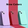 Square Liquid Soft Silicone Phone Case For iPhone 15 14 13 12 11 Pro Max X XR XS Max 7 8 15 Plus Shockproof Bumper Back Cover Shell