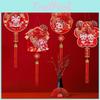 Colorful Chinese Knot 2025 New Year Blessing Pendant For Spring Festival Home Decoration