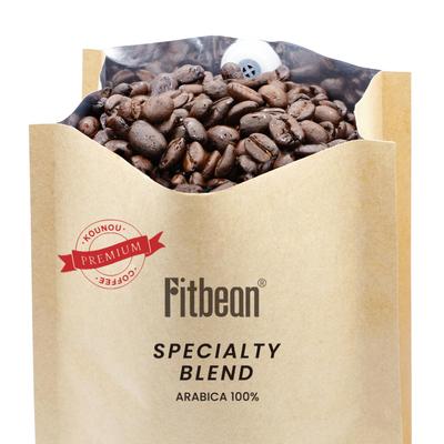 Fitbean Prémiová Speciální Směs Kávových Zrn Extra Tmavě Pražená Káva Arabica Speciální Směs Kávy (450 g) Domácí pražení, zrna, 100 %