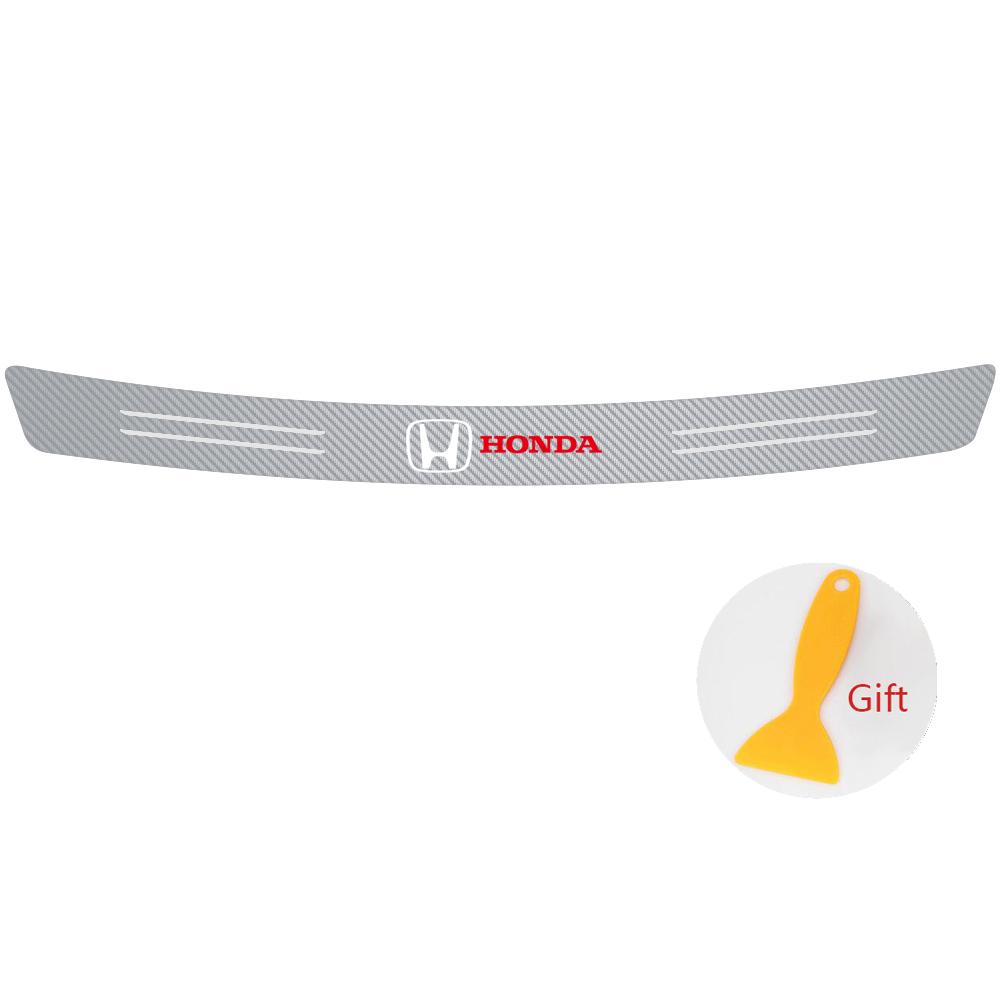 Car Door Sill Sticker Rear Trunk Protector Plate Interior Accessories For Honda Civic Accord XR-V HR-V City Odyssey Spirior CRV