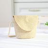 1Pieces New Flip Style Change Mini Bag Fashionable Straw Woven One Shoulder Crossbody Mountaineering Bag