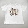 Cute Deer Fawn Floral T Shirt Comfy Casual Wildlife Trendy Cabin Clothing For Her Vintage Washed Top For Everyday Wear Stylish