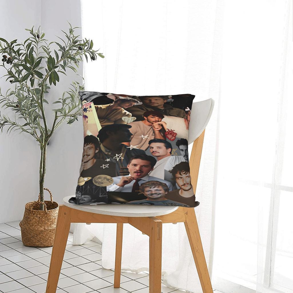 Pedro Pascal Pillowcases  Novelty Pillow Case For Sofa Car Home Decor Square Pillow Cover