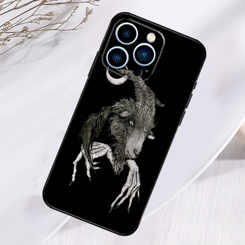 Satanic Scary Skull Phone Case For iPhone 17 Air 16 15 14 13 11 12 Pro Max Plus 12 13 Mini 16e 17 Pro Max Cover