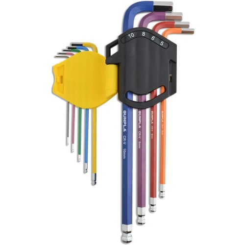 Gunpla Hex Wrench Set, Ball Point, 9-Piece Set, 1.5-10mm