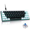 V900 61-Key Mini Mechanical Keyboard, Blue Switch, RGB Lighting, Portable for Gaming
