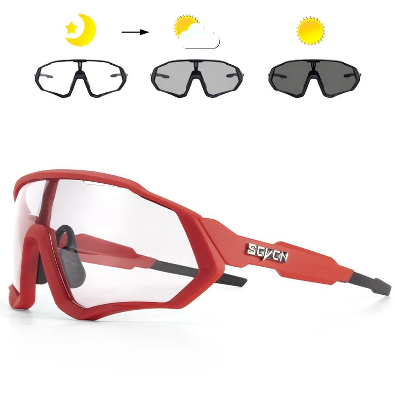 Scvcn Photochromic Cycling Glasses Bicycle for Outdoor Sports Sunglasses MTB Road Goggles Bike Eyewear Men Women Cycl Equipment