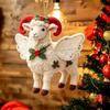 Cartoon Christmas Tree Ornament Hanging Pendant Holiday Decor Durable Sheep Ornament  Home