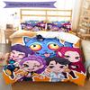 3pcs Kpop Hunter2 Pattern Bedding Set Duvet Cover Set Includes Duvet Cover &pillowcases, Perfect All Season Bedroom Decoration & Gift