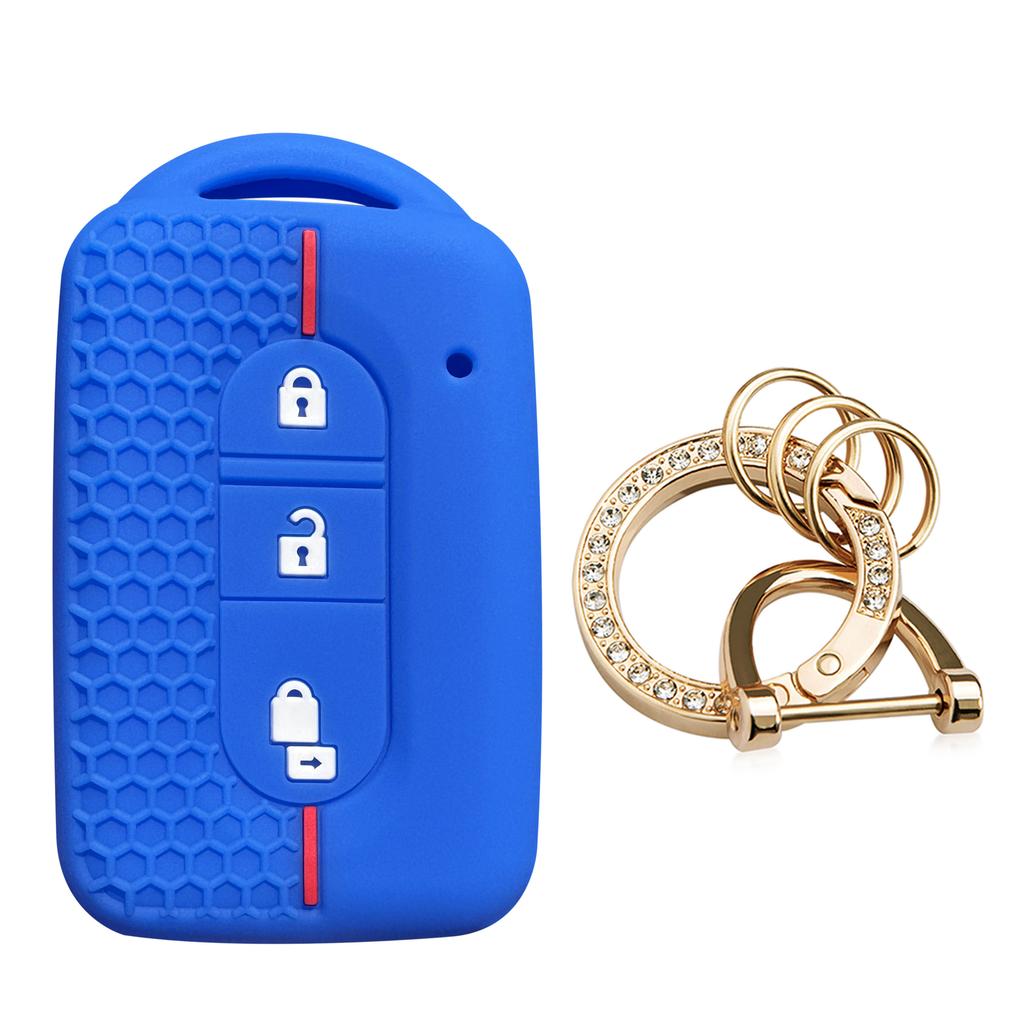 For Nissan Tiida Silicone Key Holder Keychain for Nissan NV200 Pathfinder R51 Qashqai G10 Key Car Accessories Case Cover Shell