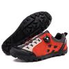 Scarpe da ciclismo da montagna di alta qualità in vera pelle Scarpe da ciclismo da velocità Scarpe da ginnastica da corsa all'aperto 39-46 Scarpe da ciclismo MTB