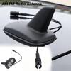 Universal Car AM FM Shark Fin Antenna Enhanced Reception Easy Fit Replacement for All Driving Conditions