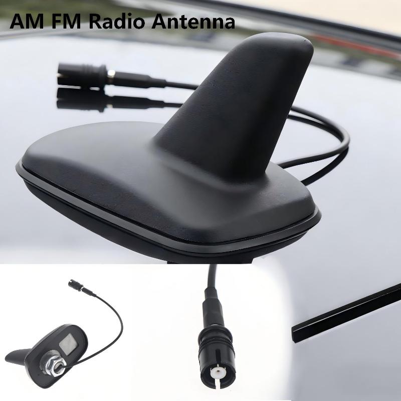 Universal Car AM FM Shark Fin Antenna Enhanced Reception Easy Fit Replacement for All Driving Conditions