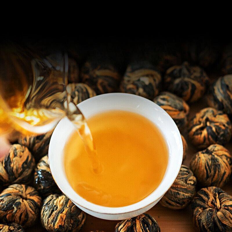 500G Fengqing Lavoro Dian Hong Tè Ortensia Drago Perla Oro Palla Tè Nero