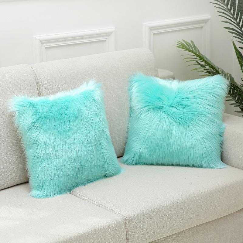 Hot Home Ins Nordic Imitation Wool Plush Sofa Pillow Case Pillow Case