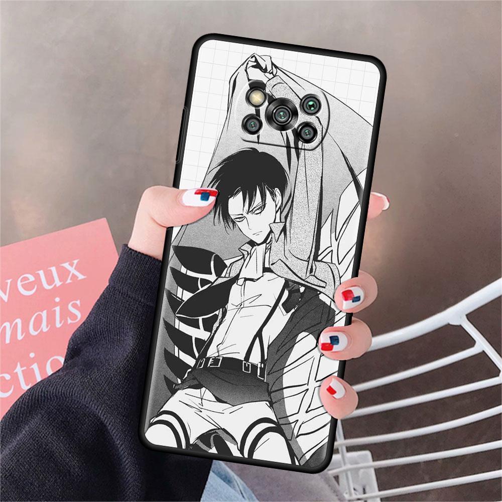 Case For Xiaomi Mi Poco X3 NFC X4 Pro F3 F4 GT M4 M3 F1 C40 11 Lite 11T Soft Silicone Funda Phone Cover Attack On Titan Shell