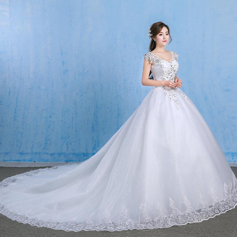 2025 Plus Size Lace Dreamy Wedding Dress for Women - Off-the-Shoulder, Long Train, French Style, Spring/Summer