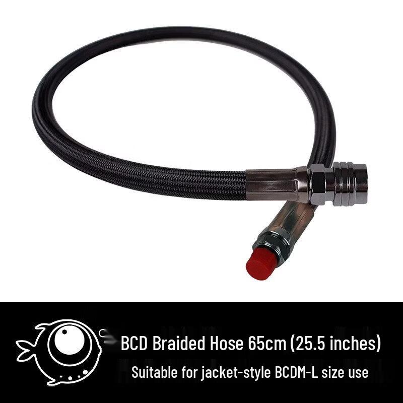 HOTDIVE Scuba Diving Low-Pressure Braided Hose