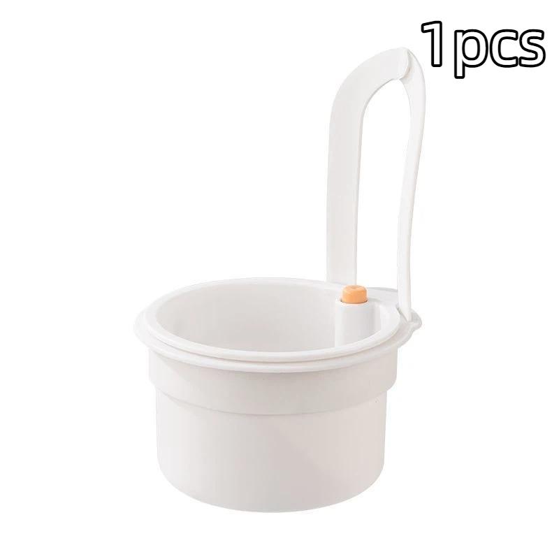 1Pc Detachable Kitchen Sink Hanging Draining Basket Food Waste Filter Easy Residue Pour Out for Home Cooking Use