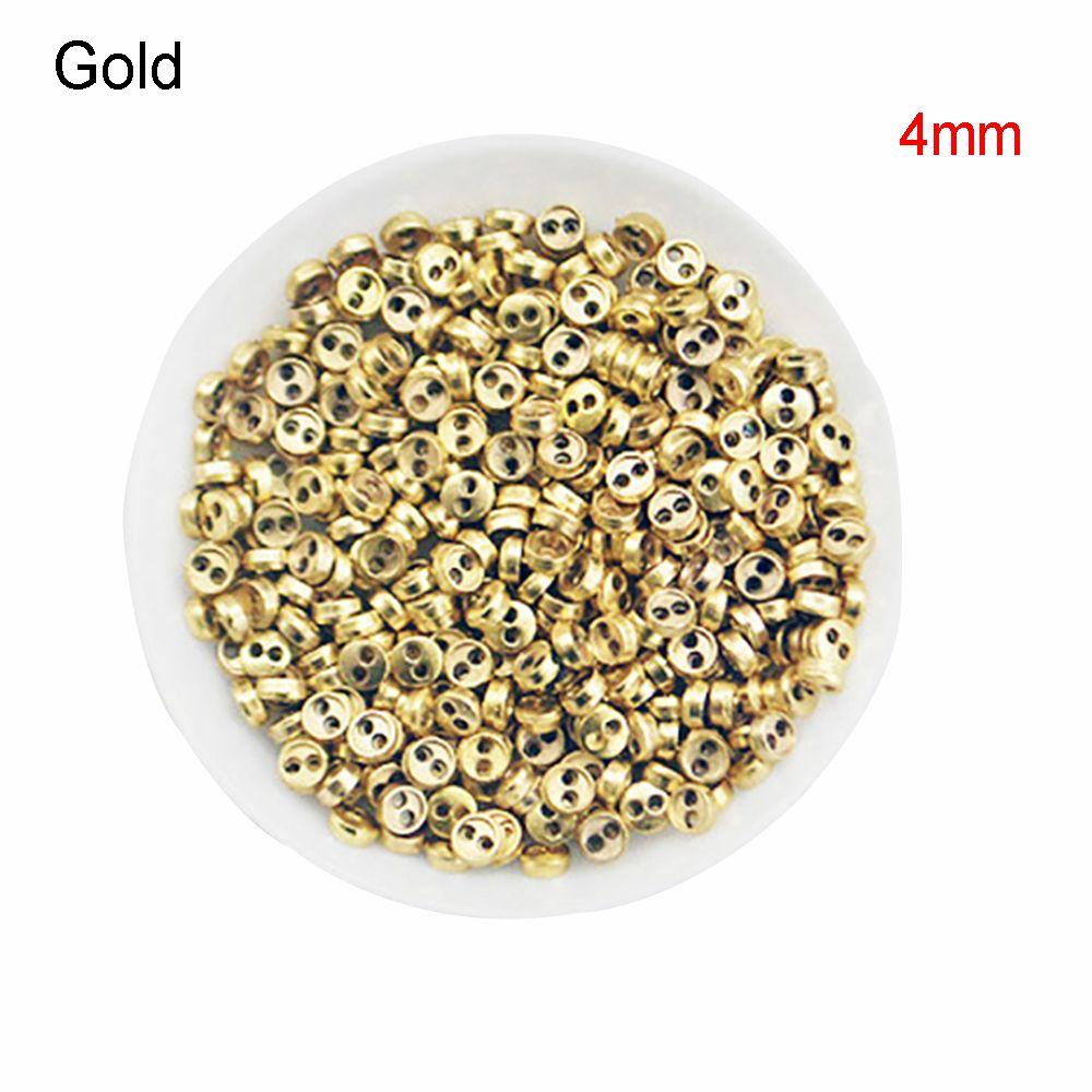 50pcs  3/4/5/6mm Handmade  Dollhoues Miniature Accessories DIY  Clothes Pullip Clothing Sewing  Mini Metal Buttons  blythe