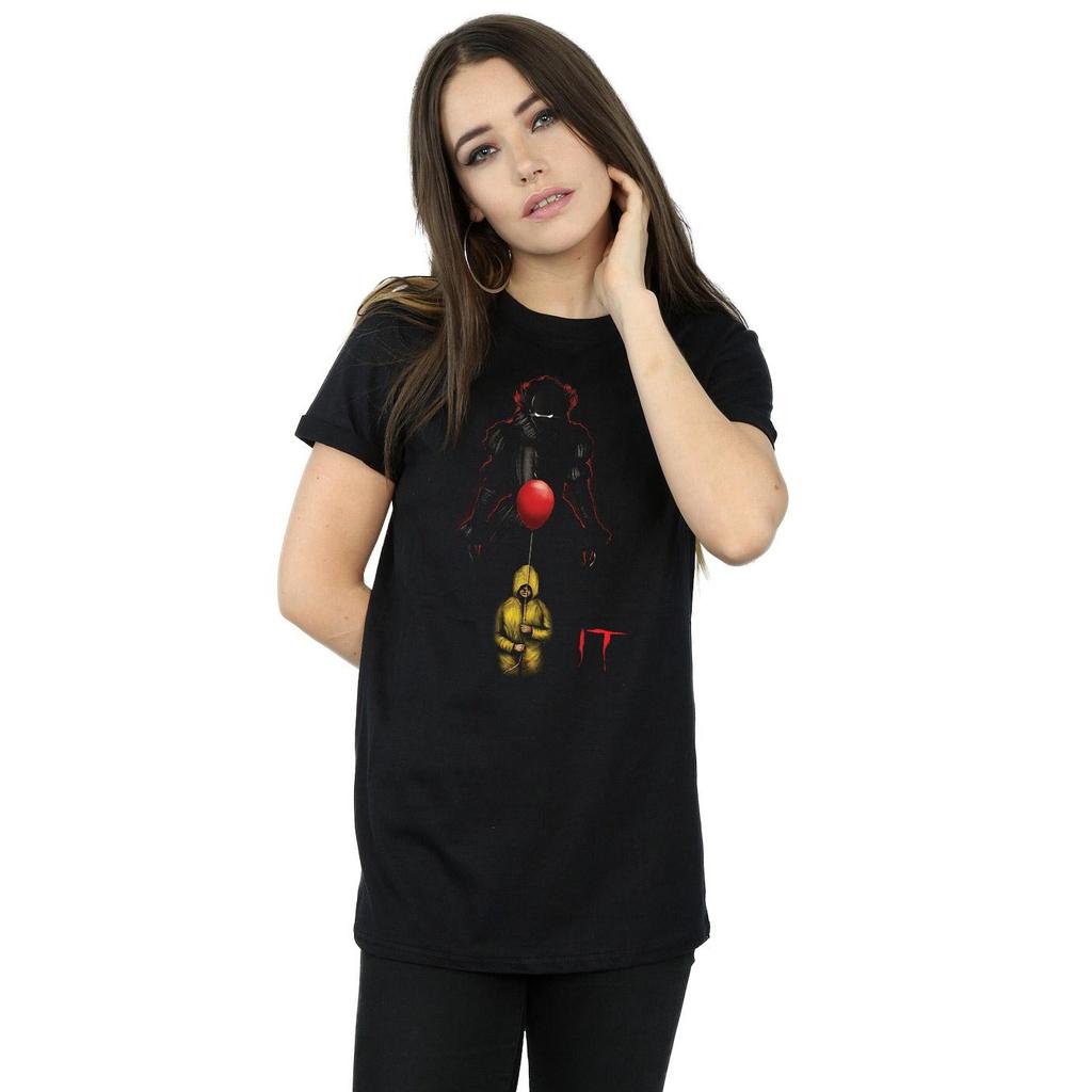 It Womens/Ladies Pennywise Shadow Cotton Boyfriend T-Shirt