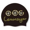 Lemonsyuga Shadow Lime Silicone Swim Cap Black