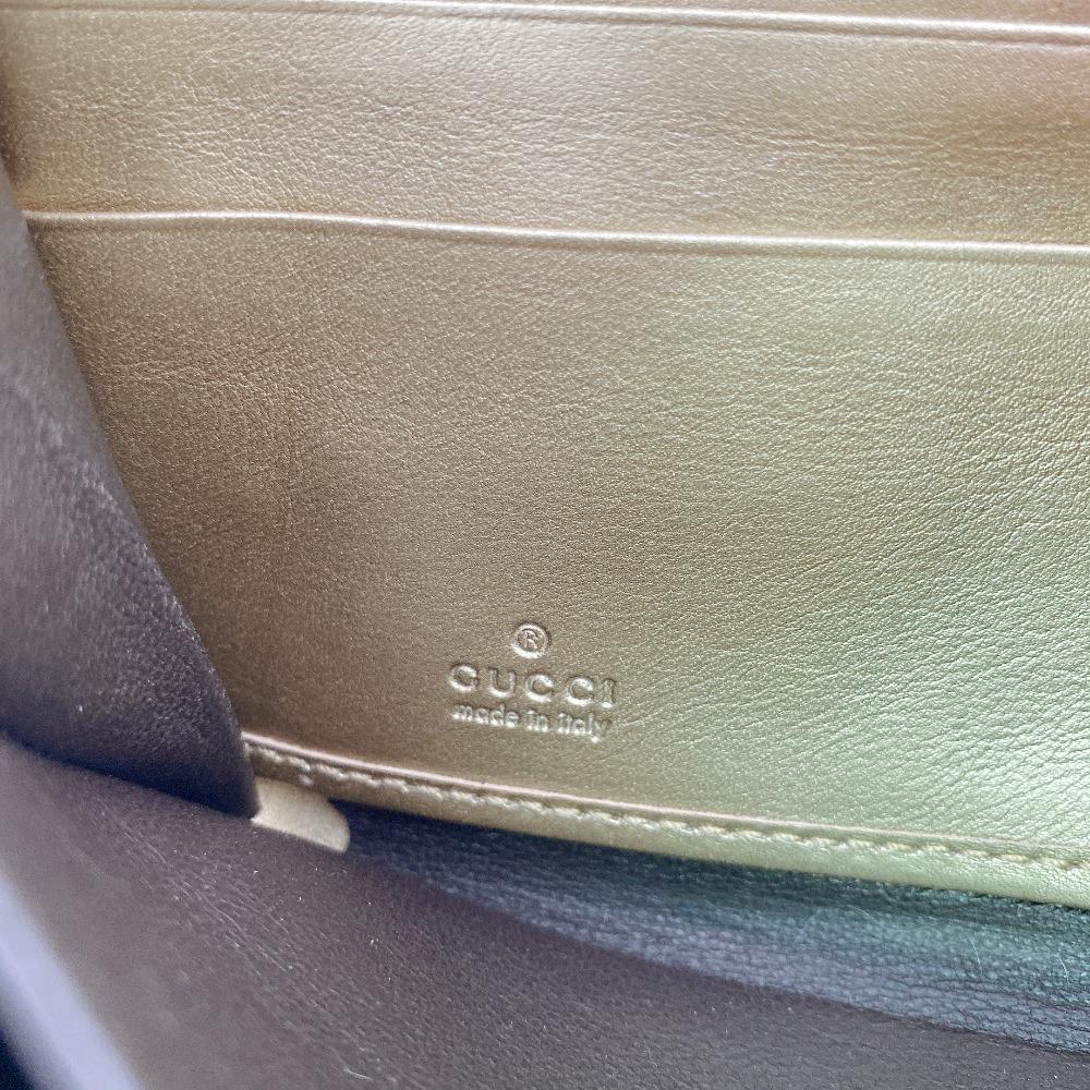 Gucci 224253 Bamboo Tassel Leather Diamante Purse Gold Leather Used