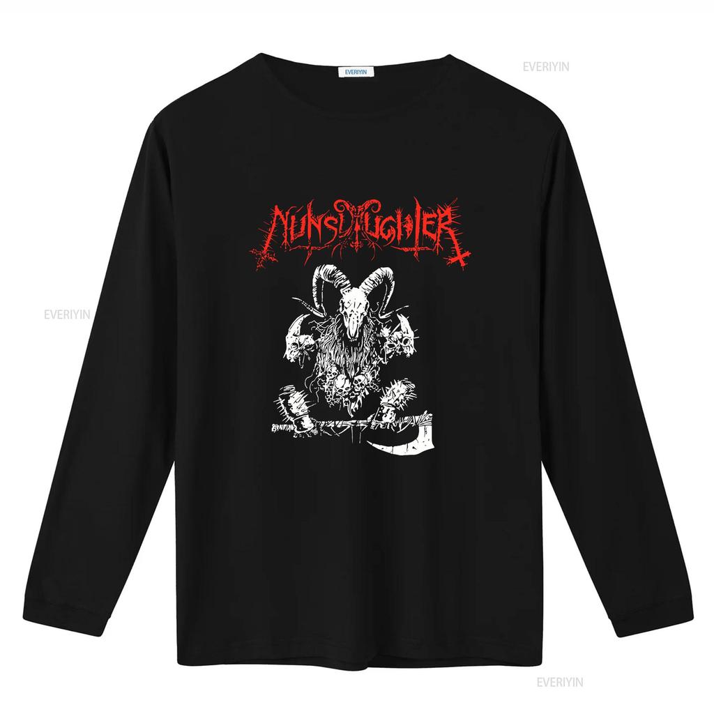 NUNSLAUGHTER T Shirt  Cotton Black Men Full Size S To 5XL DA65 Vintage Washed Slightly Homme Fashion Versatile
