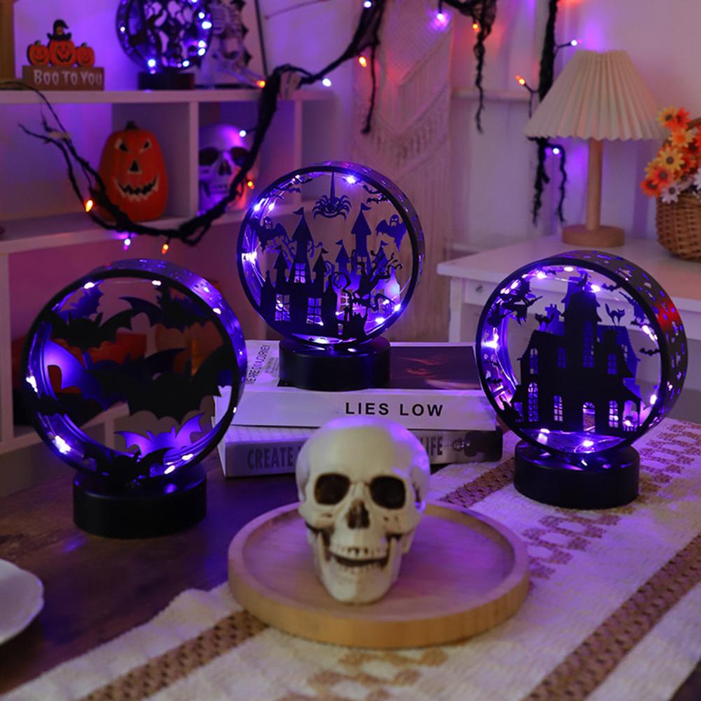 Halloween Table Lamp Spooky Table Lamp Spooky Castle Halloween Night Light Table Lamp for Themed Parties Haunted Houses