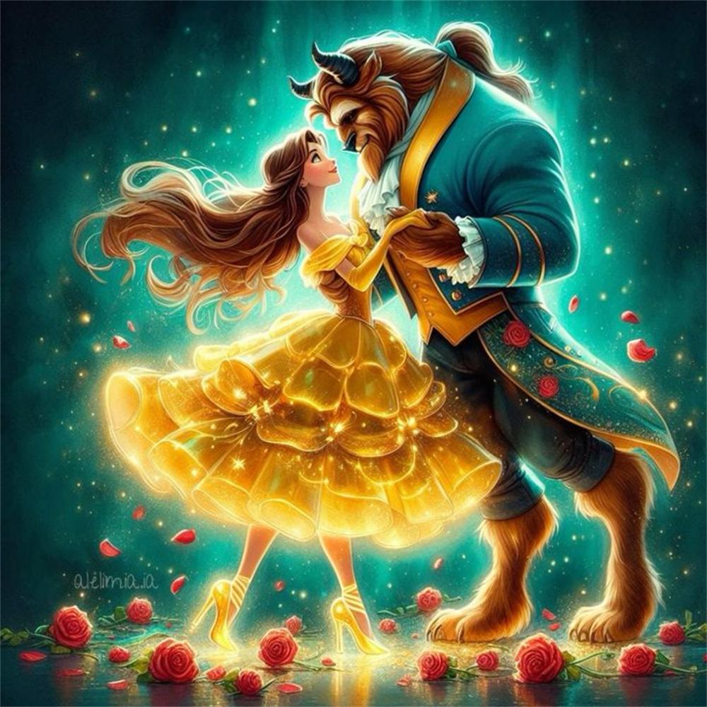 Disney Princess Beautiful Aesthetic Diamond Painting Cross Stitch 5D DIY Puzzle Art Mosaic Embroidery Home Decor Novelties Gift