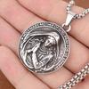 Collana Madonna Trendy Design Fascino Popolare Acciaio Inossidabile Pendente Madonna Madre Ringraziamento Gioielli Religiosi Vintage