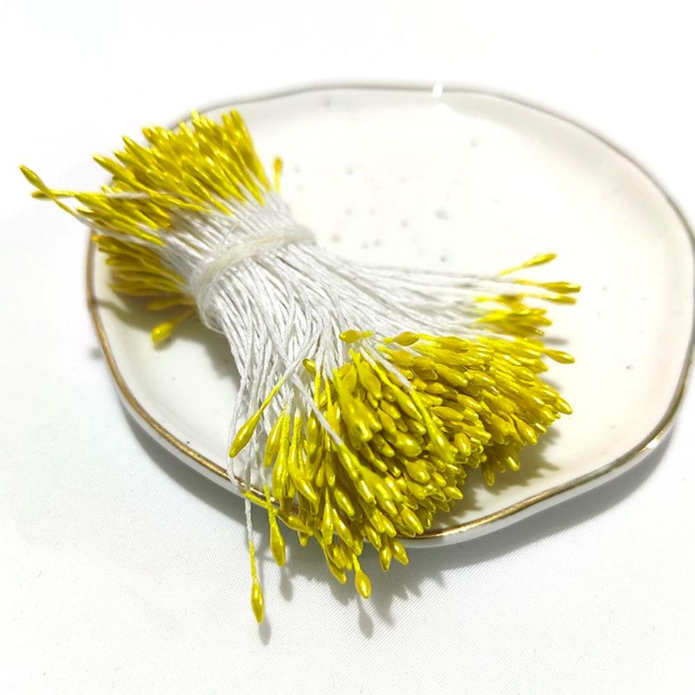 Multicolor 3mm 500pcs Artificial Sugar Flower Stamen For Craft Home Wedding Decoration Cake Decoration and DIY Pistil Stamen