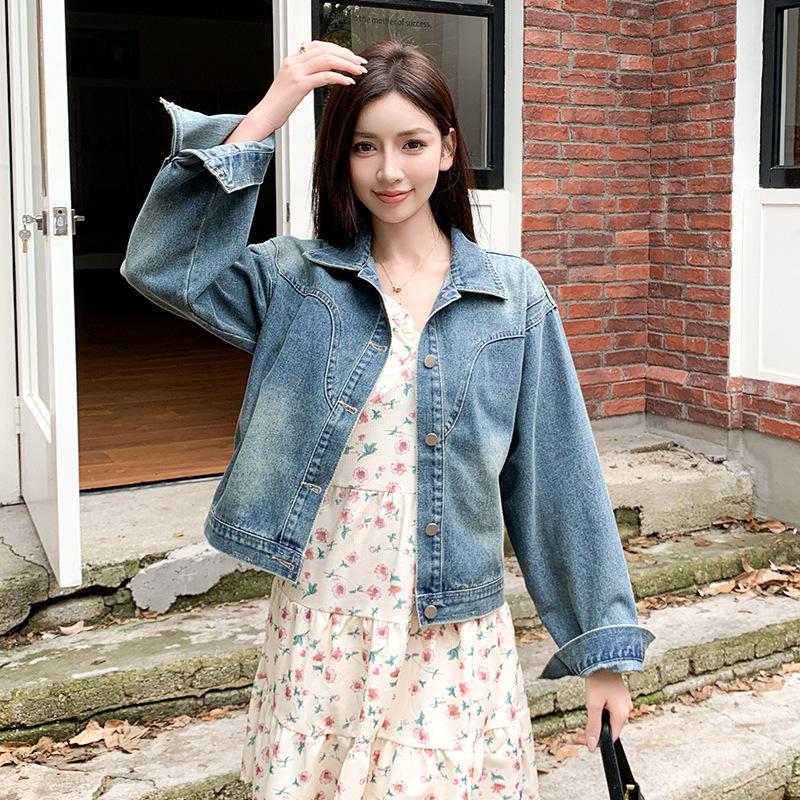 Korean-Style Versatile Denim Cardigan Jacket for Women - Stylish Spring and Autumn Fashion 2026