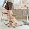 Japanese Style Lolita Boots Cover Plush Long Tube Sock Fashion Furry Leg Warmers  Spicy Girls
