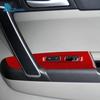 For Kia Sportage 2017 2018    Real Soft Carbon Fiber Sticker LHD Car Front Rear Door Window Llift Panel Trim